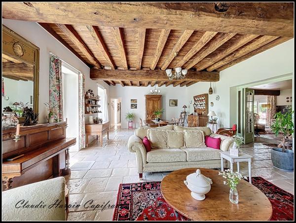 Maison à vendre 8 pièces AIRVAULT (79) - terrain 2769 m² - 5 ch - mare -288 m² habitable