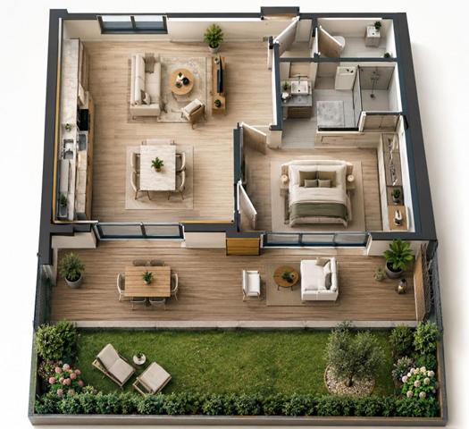 Appartement T2 de 52,5 m2 dans résidence de standing