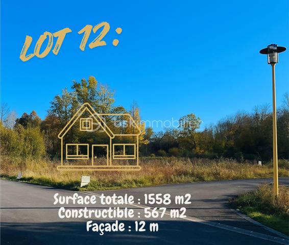 Terrain de 1 558 m²