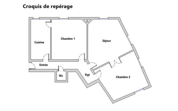 Appartement à vendre    3 pièces • 57,81 m2 Argenteuil