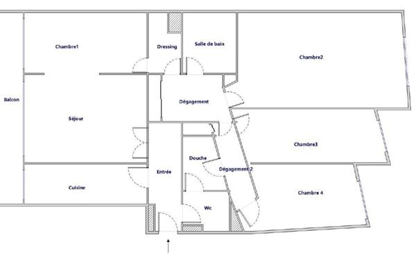 Appartement à vendre    4 pièces • 100,10 m2 Paris 11