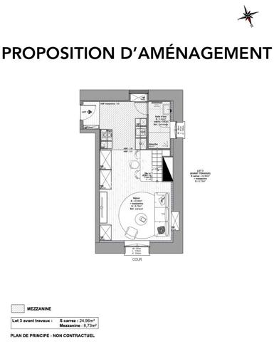 Lyon 2e – Studio – 34m² – À rénover