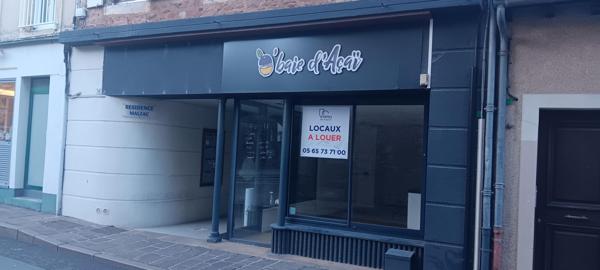 Rodez centre : commerce RC 35 m² environ + Cave en sous-sol