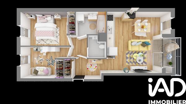 Appartement à vendre 3 pièces 63 m² Bourg-la-Reine