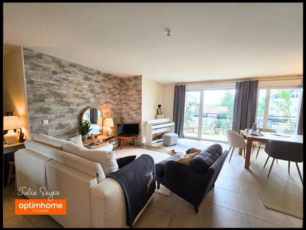 A LOUER - T3 meublé Cessy centre avec terrasse, cave et parking en sous-sol