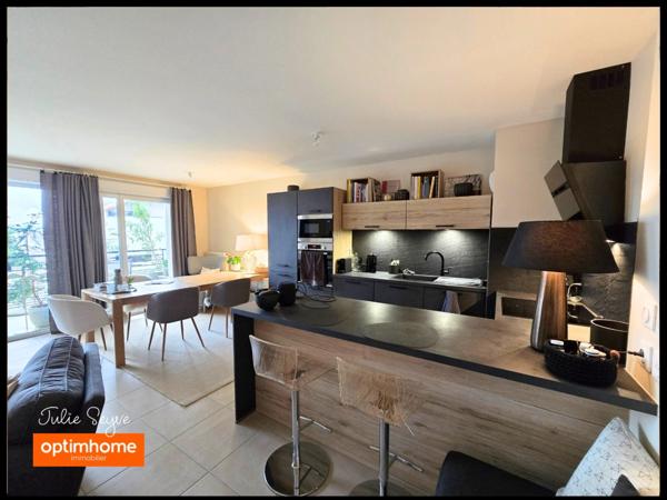 A LOUER - T3 meublé Cessy centre avec terrasse, cave et parking en sous-sol