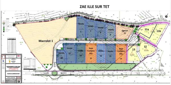 Dpt Pyrénées Orientales (66), à vendre ILLE SUR TET terrain constructible 1338 m², plat, vaibilisé