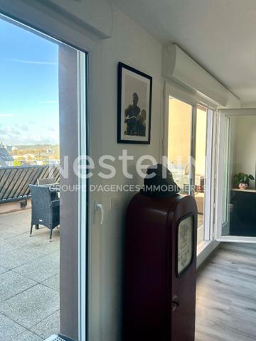 Appartement  récent  - 3 chambres - 100m² -terrasse - sud - parking  - dernier étage - roof top -  cuisine aménagée équipée  - Rouen