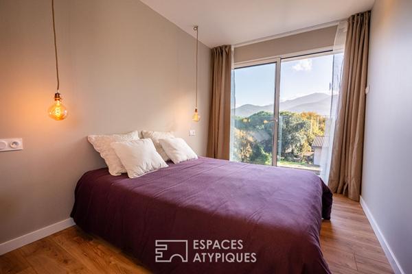 Maison style tiny house avec vue