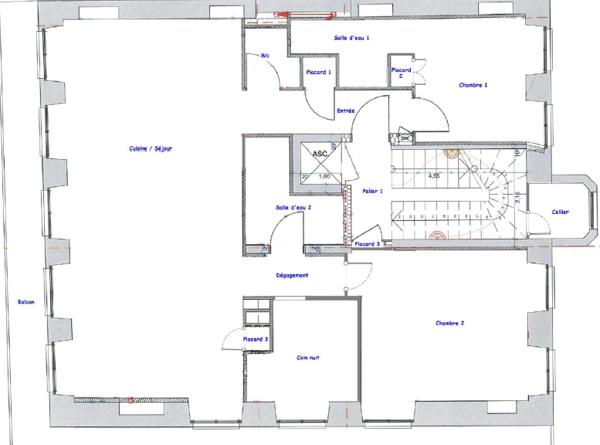 Bagnères-de-Luchon (31110) Appartement T3 Bis 82 m²