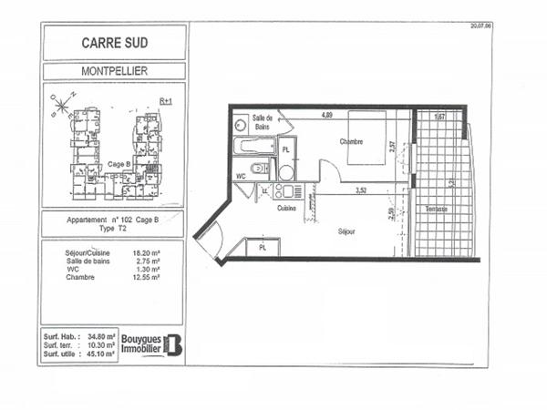 Appartement · Vente Montpellier (34070) 2 pièces · 35m²