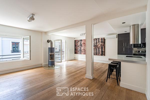 Duplex dernier étage avec terrasse , quartier Alma