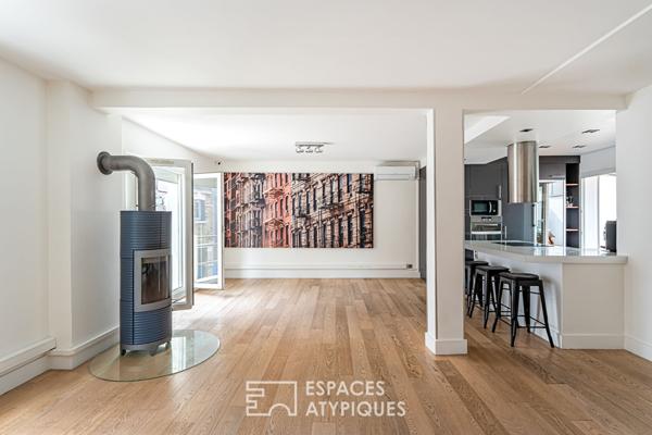 Duplex dernier étage avec terrasse , quartier Alma