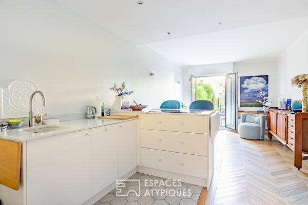 Elégant appartement rénové dans résidence emblématique avec terrasse arborée à Chantilly