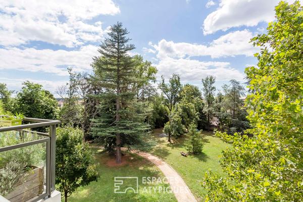 Toit terrasse familial au coeur d’un parc