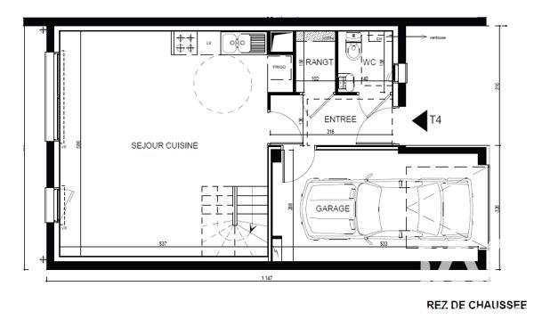 Maison à vendre 4 pièces 83 m² Caudan