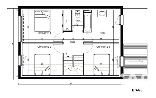 Maison à vendre 4 pièces 83 m² Caudan