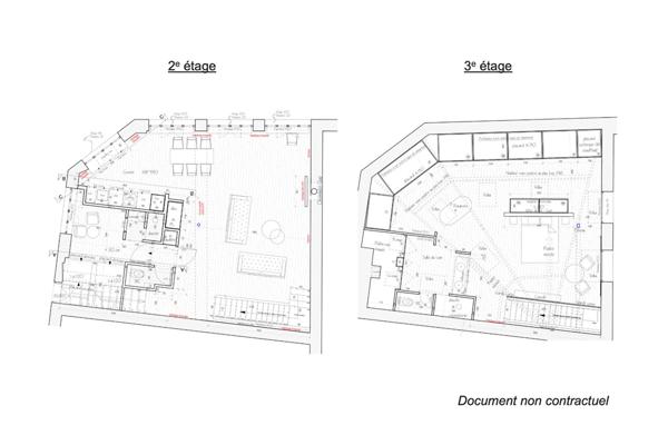 Duplex dernier étage esprit loft rénové par architecte proche Place des Victoires