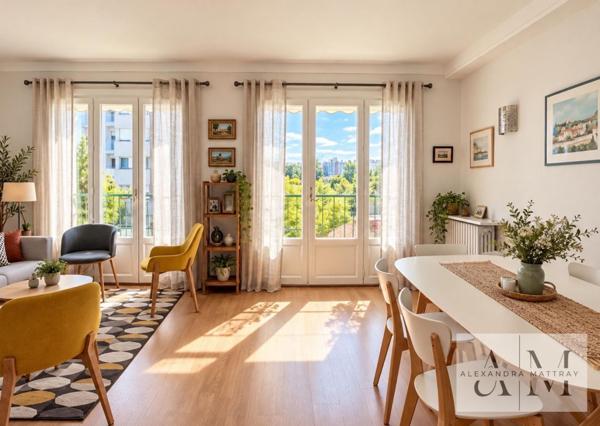 CAUDÉRAN HYPER-CENTRE – T2 DE 60 M²  – BALCON SUD – 3? ÉTAGE AVEC ASCENSEUR – CAVE