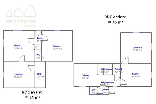 Immeuble de rapport 260 m² sur 8 ares