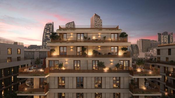 appartement T2 neuf à vendre COURBEVOIE (92), surface hab.46.65 m2 +