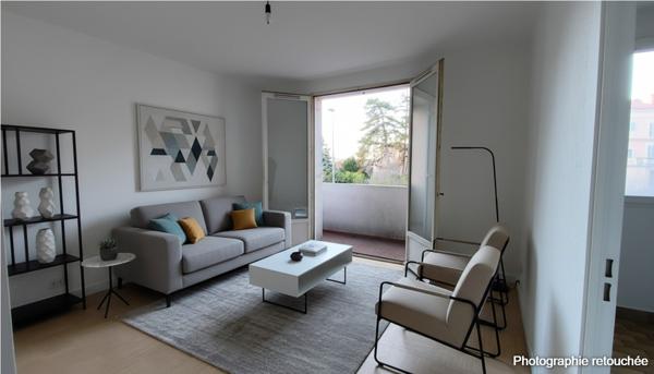 Appartement T1 avec balcon- terrasse et cave