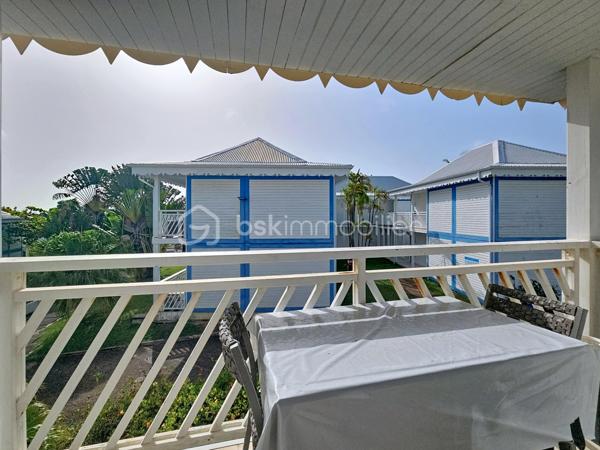 EXCLUSIVITE 
Delphine MIRANDA pour BSK Immobilier 

Saint François, section route touristique dans la résidence village vacances du Manganao bénéficiant d'un parc , un restaurant de plage, une
piscine à débordement vue mer, un snack, et des commerces ( textile, bien être, boutiques cadeaux et artisanales), laverie et un accès direct
à la plage , je vous propose ce nouveau bien dans une résidence vouée à la location saisonnière.
Situé au premier étage , ce grand studio d'une surface habitable et Carrez  de 25,32 m2 comprend une entrée avec rangements et cuisine aménagée et équipée ,
une pièce de vie avec lit double , un canapé convertible , coin télé, une salle d'eau avec douche, toilettes et rangements.
Pour parfaire l'ensemble une terrasse abritée avec coin repas avec une vue dégagée non loin de la piscine et de la plage.
Investissement locatif / pied à terre dans une résidence vouée à la location saisonnière , n'hésitez pas à me contacter c'est le bien que vous
cherchez :-)
Il est vendu meublé clé en main .
Plus d'infos, plus de photos ou accédez à la vidéo contacter moi!
Les charges de copropriété incluent : le fond de roulement du syndic, l'eau, l'électricité, entretien des communs et jardins.