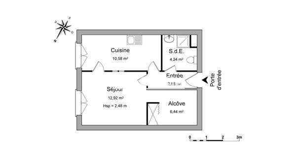 À vendre Studio 37.14 m² - Clermont-ferrand 63000