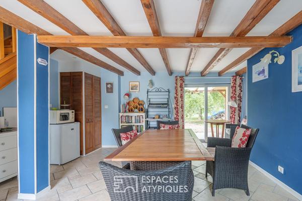 Maison bourgeoise de 1905 avec étang, rivières et gîtes