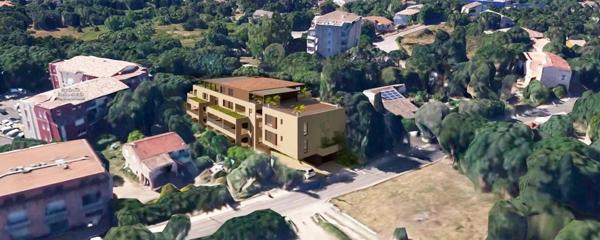 Superbe T2 neuf avec terrasse centre Porto-Vecchio