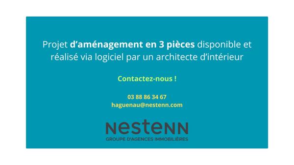 Exclusivité Nestenn : appartement lumineux 3 chambres avec garage -- Haguenau
