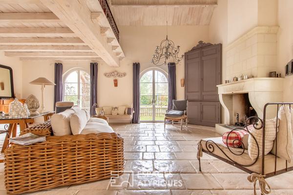 Maison aux airs de vacances aux portes d’Angers.