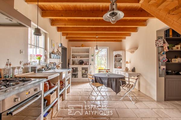 Maison aux airs de vacances aux portes d’Angers.