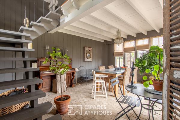 Maison aux airs de vacances aux portes d’Angers.