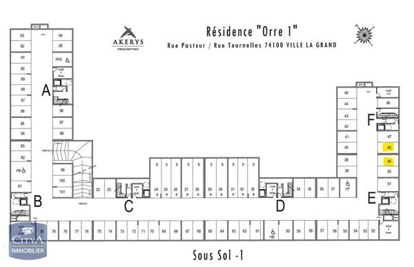 Vente appartement 3 pièces de 61.16m²