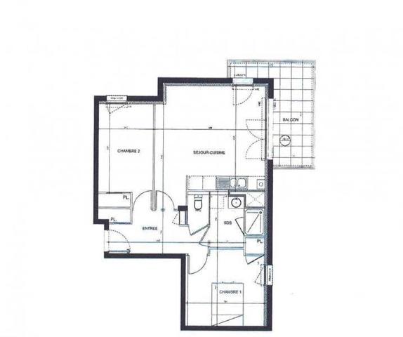 Appartement 3 pièces - 44200 Nantes -  Sèvre