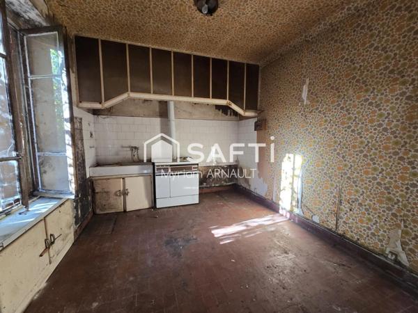 Maison 4 pièces avec garage et cave + terrain constructible