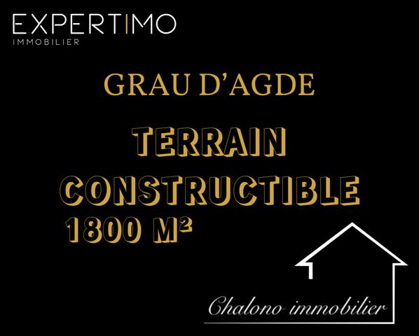 Agde (34300) DEPT 34 - AGDE. TERRAIN CONSTRUCTIBLE 1800 m²