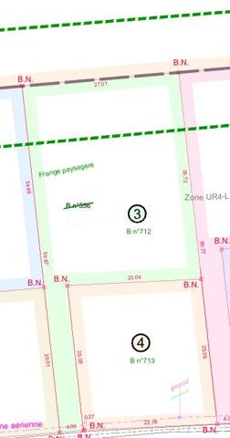 Terrain à bâtir de 1 051 m², non viabilisé à CHANTEAU, correspondant au lot n°3 
- Terrain en second rang
- Zone UR4-L
- Présence d’une frange paysagère
- Libre de constructeur
- Tout à l'égout dans la rue