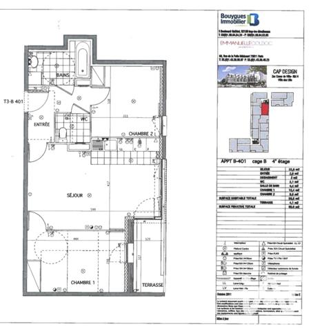 Appartement à vendre 3 pièces 56 m² Les Ulis