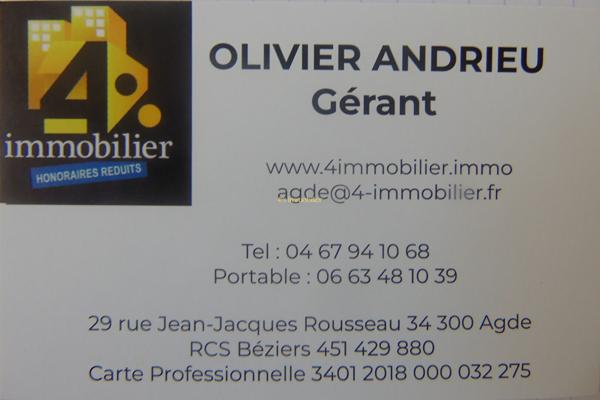 A VENDRE AGDE MAISON  4 PIÈCES + COMBLES 32M²