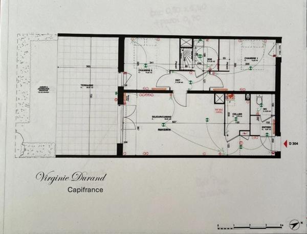 Appartement T3 récent avec grande terrasse couverte et jardinet + place de parking en sous-sol / Bayonne (64)