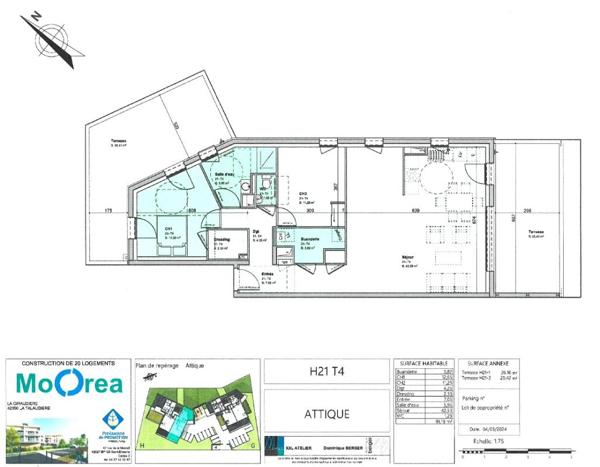 Appartement La Talaudiere 3 pièce(s) 91.18 m2