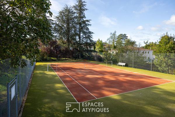 Rez-de-jardin dans une résidence cossue et prisée avec tennis et piscine