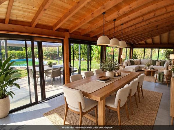 Une réelle qualité de vie, pour cette maison de village, nichée dans un cadre de vie au calme et verdoyant, édifiée sur une parcelle de 29 ares, à 10 minutes de Rioz et 20 d'école- valentin.
Imaginez vous....dans cette maison qui vous propose: une entrée, un belle cuisine spacieuse intégrée avec ilot central, un espace véranda très lumineux de 32m2 de 2007 avec plusieurs accès sur terrasse et jardin faisant office de coin repas et possible salon ou bureau éventuel à votre convenance, une salle d'eau équipée moderne de 2019 ( grande douche ) + buanderie+ wc, un salon avec un insert bois.
A l'étage, vous trouvez deux ou trois chambres avec le charme de l'ancien et ses poutres apparentes, un espace pouvant etre aménagé en  salle d'eau pour l'étage ou cabinet de toilette.
Votre maison est alimentée par  un chauffage central au bois + insert,  une piscine de 2010, et  la maison possède une ancienne écurie, et un autre batiment, pour habitation , le tout pour une surface d'environ 360m2, ou pour stockage, etc...., les honoraires sont à la charge du vendeur.
Pour information, les photos intérieur de la véranda, salon, chambres et terrasse jardin sont des exemples d'aménagement virtuel, pour avoir des idées de décoration.
Renseignements et rendez vous du lundi au samedi de 8h à 20 h