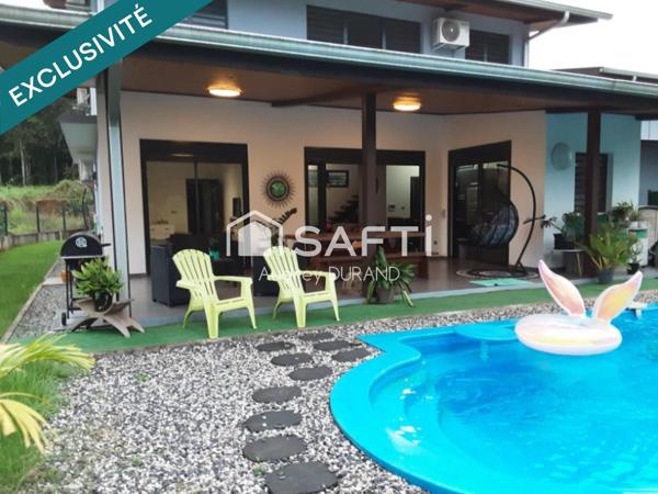 VILLA  T4 + BUREAU AVEC PISCINE