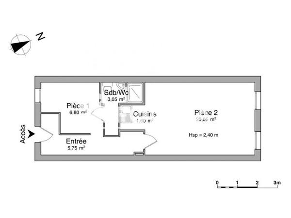 Location Appartement 2 pièces 37.25 m² - 21-23 RUE DU MAROQUIN Strasbourg 67000