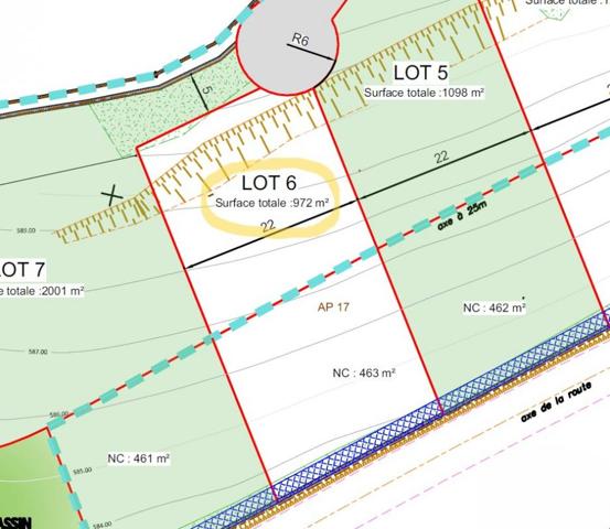 BOURG ARGENTAL 42220 TERRAIN à BATIR 972 m² viabilisé