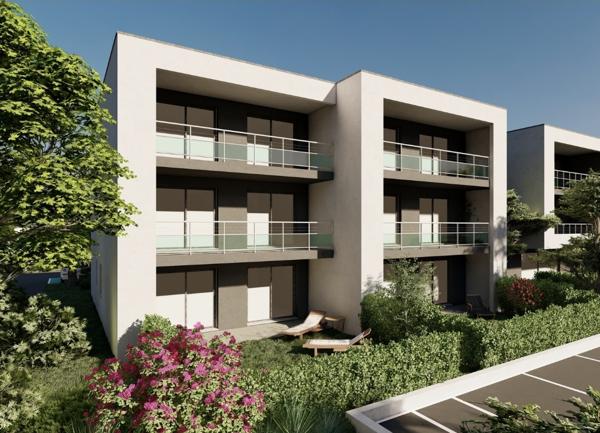 Appartement neuf de 70m2 en rdc avec jardin de 210m2 et garage en option