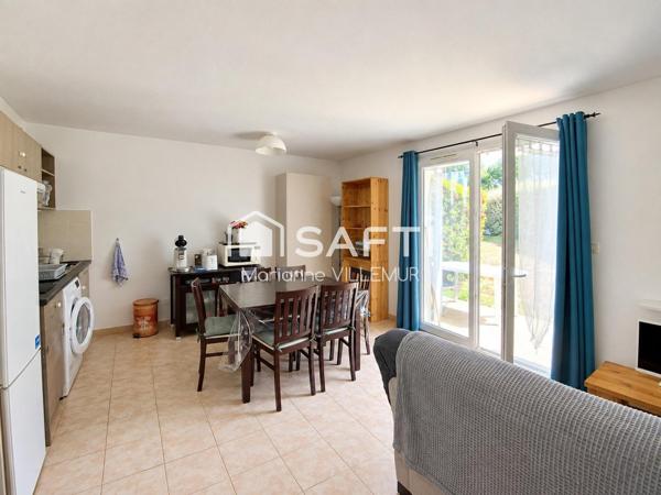 À Barbaste, appartement T3  avec terrasse et jardin, dans résidence avec piscine